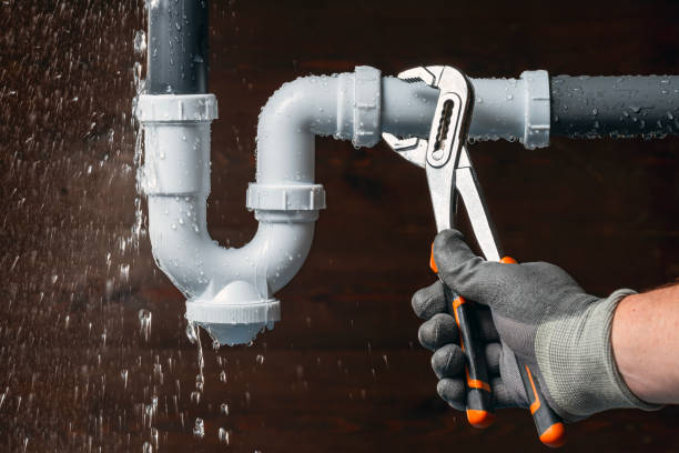 Professional Water Line Repair technician working in Purlear, NC